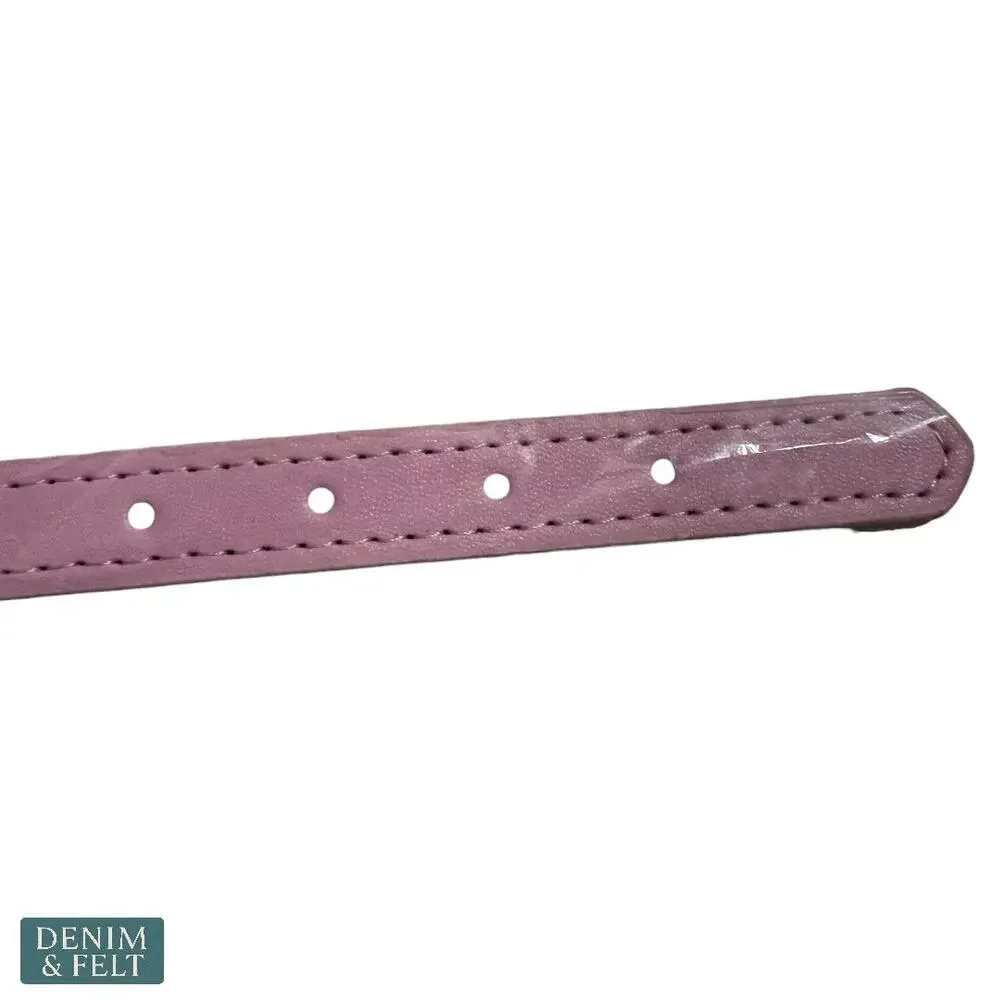 NEW‎ Light Pink Rhinestone Dog Collar 15” Adjustable Pet Collar Bling Accessory